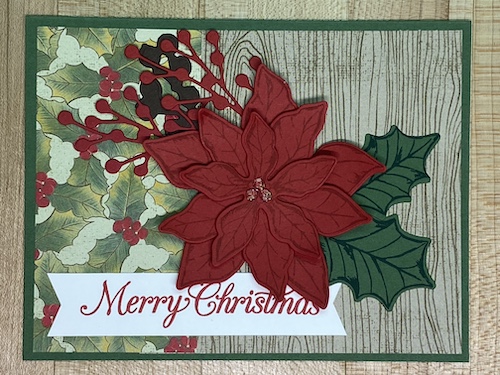 stamped poinsettia