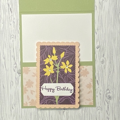 Floral Hidden Double Easel Card