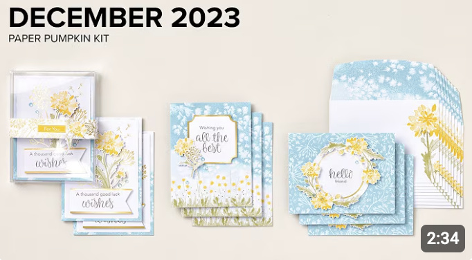 December 2023 Paper Pumpkin Kit